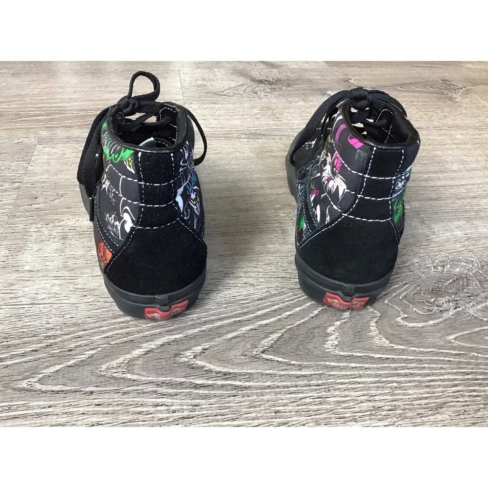 Vans X Disney 100 Villains Unisex Black high-top Men's Size 5 Women's size 6.5